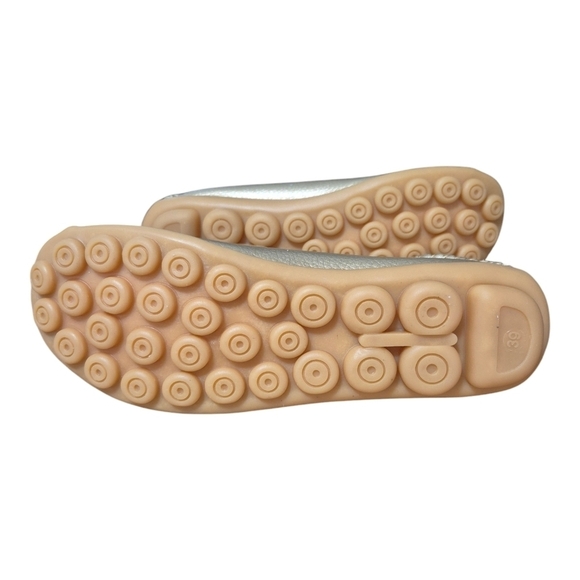 Judxsious Gold Soft Leather Loafers - Picture 6 of 6